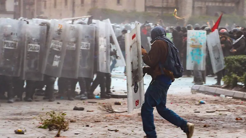 Enfrentamientos marcha 2 e octubre
